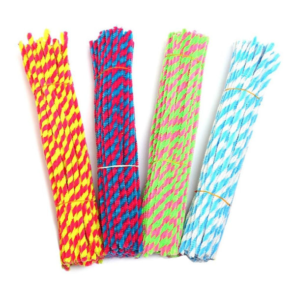 Twist Stick Plysj Strips GUL yellow