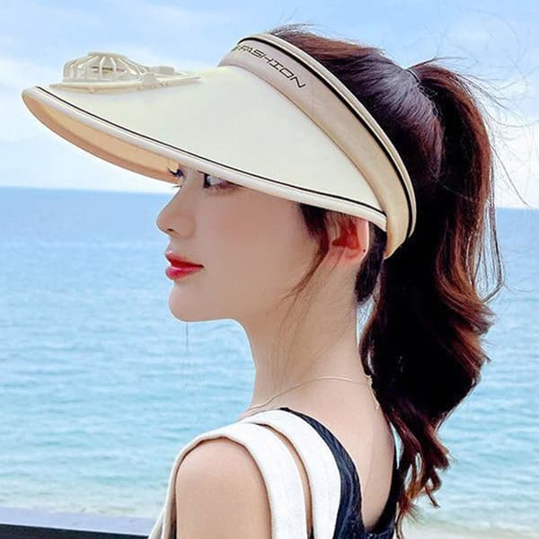 Fläkt Solhatt Cap VIT White