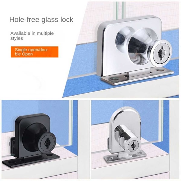 Glasskåpslås Skåpdörrlås 2 2 2