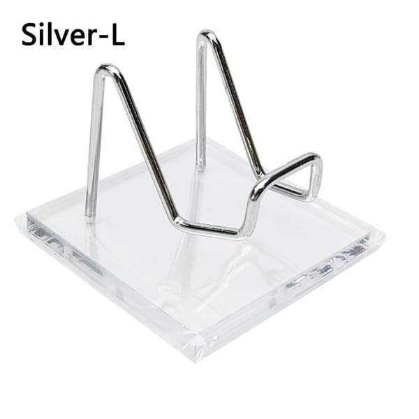 Krystalkuglebase glaskugleholder SØLV L Silver L