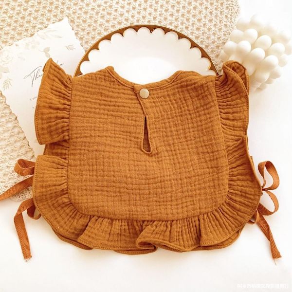 Nyfødte hagesmække Spædbørnsklude MOKABRUN MOKABRUN Mocha brown