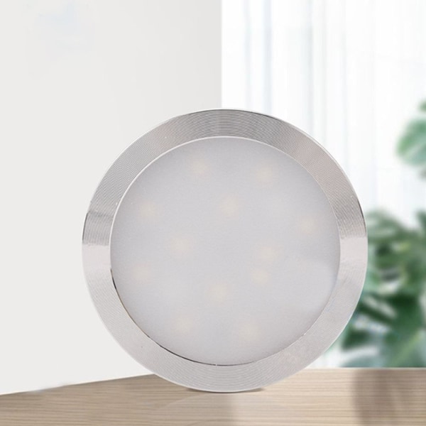 Underskapslys LED Puck Light EU-6STK-HVIT LYS EU-6PCS-White Light