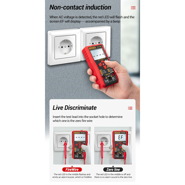 ANENG M118A Digital Mini Multimeter Tester