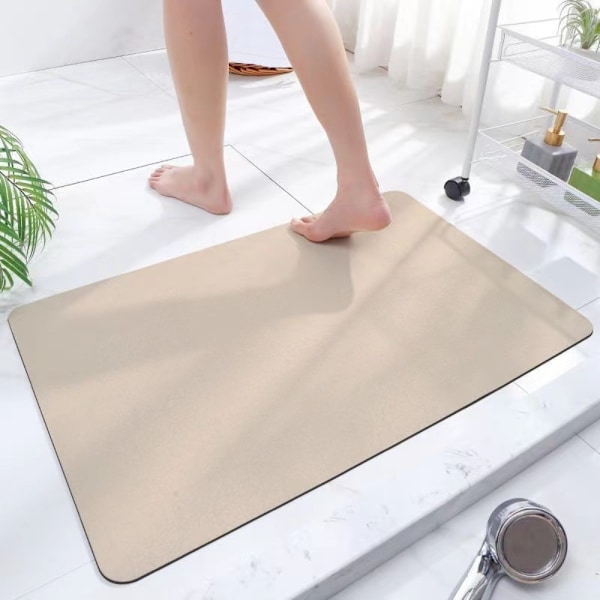 1 kpl Quick Dry Bath Mat Kumimatto Ohut kylpymatto Apricot 1 Pcs-1 Pcs