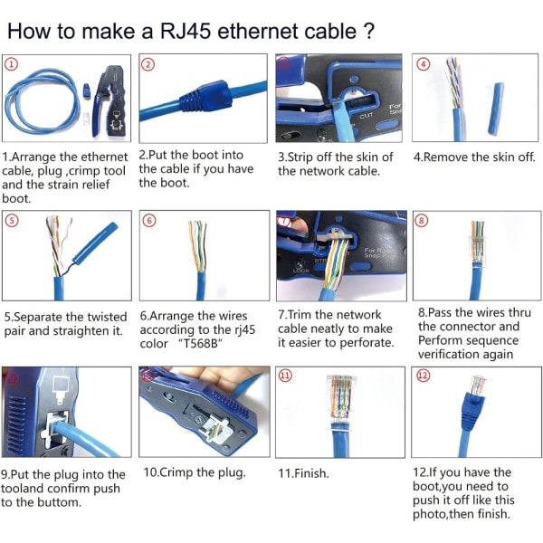 Tang Crimp Tool RJ45 Pass Through