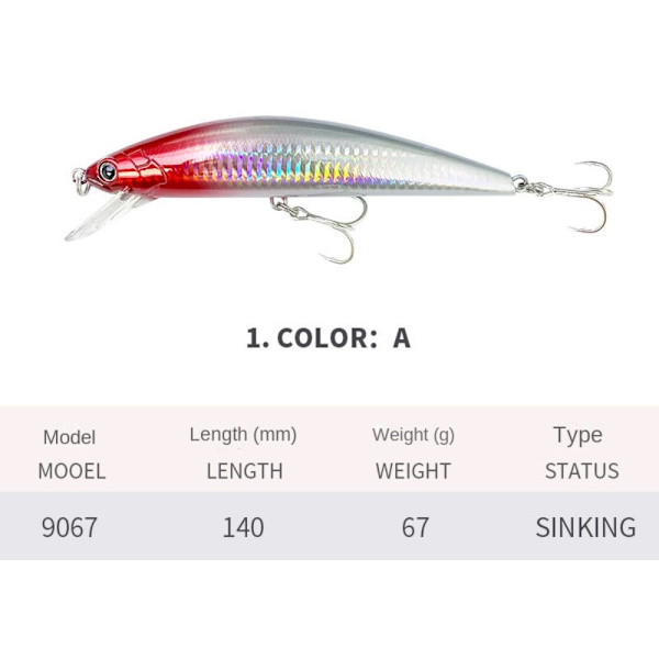 Minnow Fishing Lure Synkende Lure C C C
