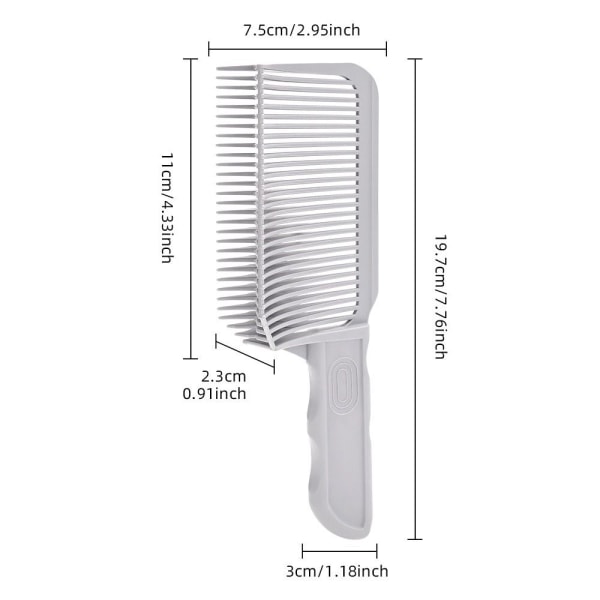 Flat Top Comb Barber Fade Combs Hårklippningskam
