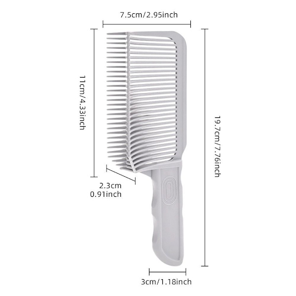 Flat Top Comb Barber Fade Combs Hårklippningskam