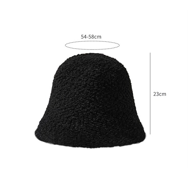 Lamb Bucket Hat Fisherman Hat SVART black