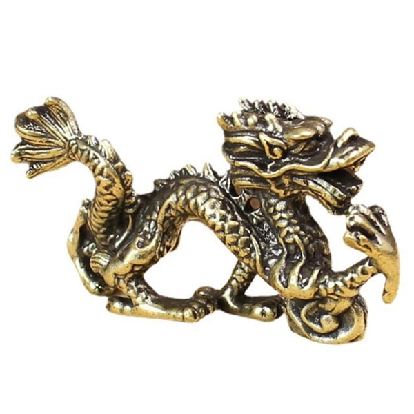 Okse Ornament Skulptur Kobber Miniatyrer Figurer DRAGE Dragon