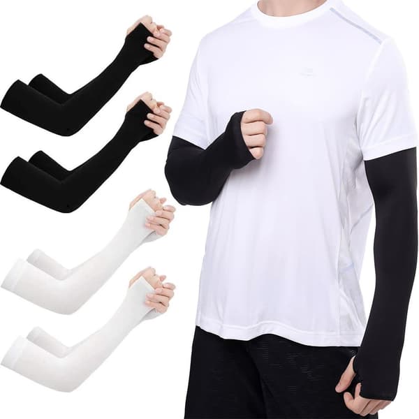 Arm Sleeves Arm Cover VIT White