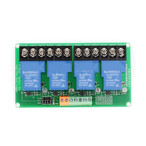 Relemoduuli 4 kanavainen relemoduuli DC 12V