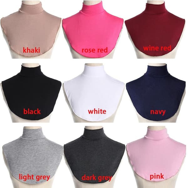 Fake Collar High Collars SORT black