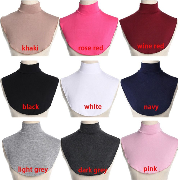 Fake Collar High Collars SVART black