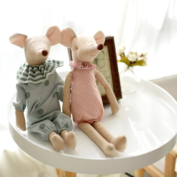 Little Mouse Doll Bowknot Hiirinukke PUNAINEN 60cm Red 60CM
