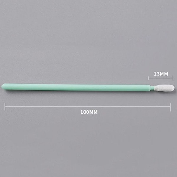 100 kpl Foam Tips Sponge Stick Foam Swabs Puhdistuspuikkosarja