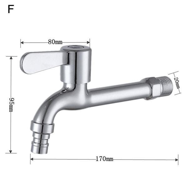 Hurtig åben vandhane Mop Cold Tap F F F