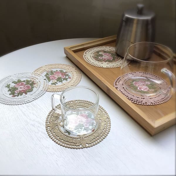 Lace Coaster Insulation Mat 2 2 2