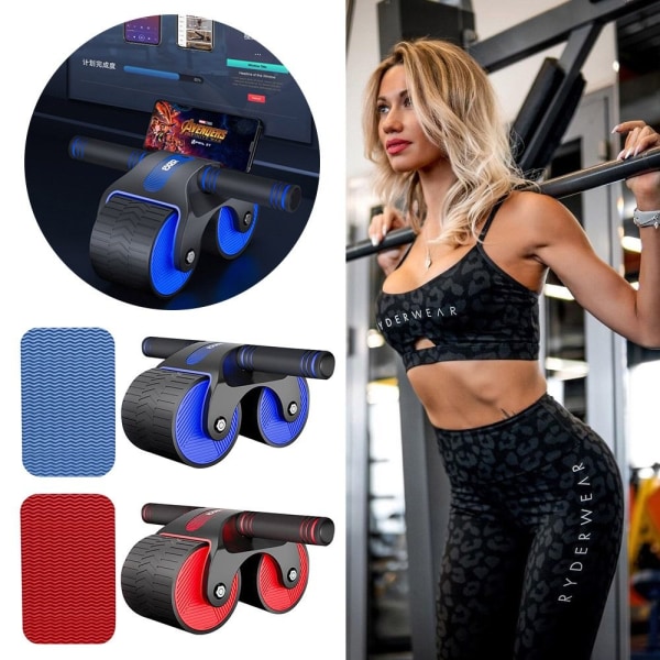 Anti Slip Maghjul Fitness AB Roller RÖD Red