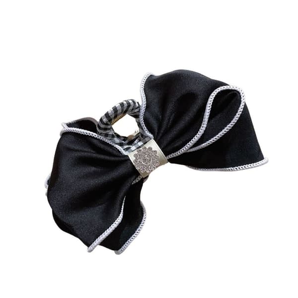 Båge Hårklor Bow-Knot Hårklämmor SVART black