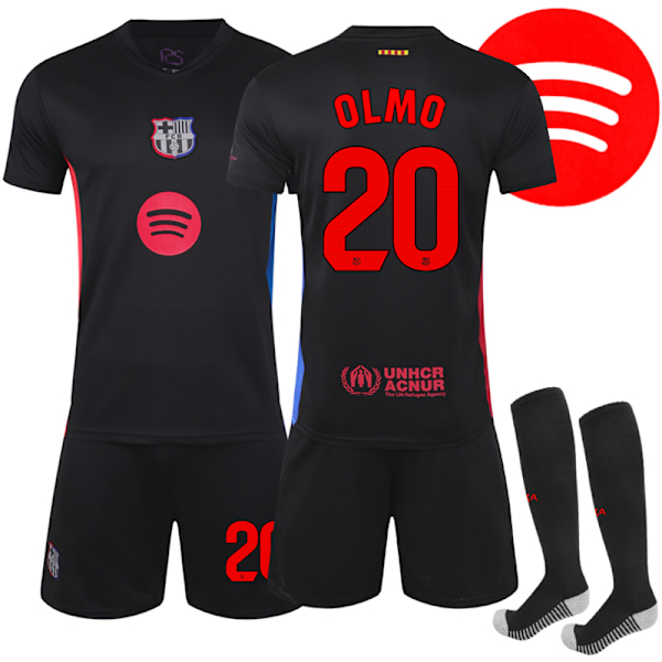 2024-2025 Barcelona Udebanefodboldtrøje Jersey Nr. 20 Olmo 28