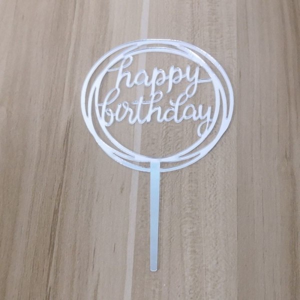 18 kpl Syntymäpäiväkakkupäällinen Happy Birthday Cake Toppers 2 2 2