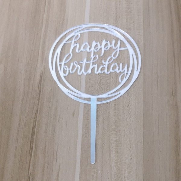 18 kpl Syntymäpäiväkakkupäällinen Happy Birthday Cake Toppers 3 3 3