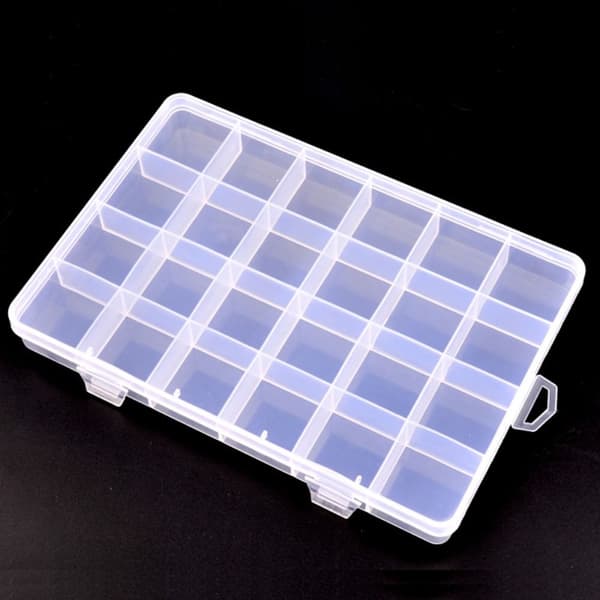 Tom förvaringslåda Nail Art Tips Case Smyckesbehållare