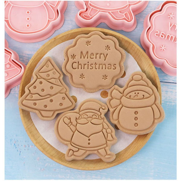 4-pack Julgodisformar, Kakformar, Bakformar