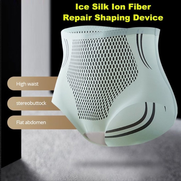 Ice Silk Ion Fiber Reparation Shaping Device Shaping Short GREEN M green M