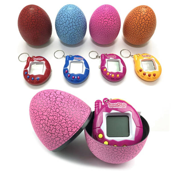 Dinosaur Egg Digital Electronic E-Pet Virtual Cyber röd
