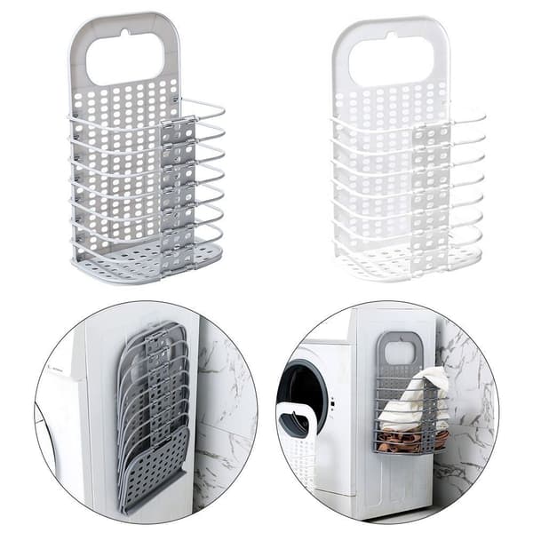 Likaiset vaatteet Basket Laundry Hamper HARMAA Gray