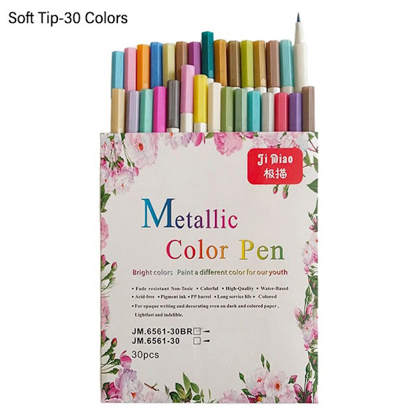 Marker Pen Metallic Pen SOFT TIP-30 FÄRGER SOFT TIP-30 FÄRGER