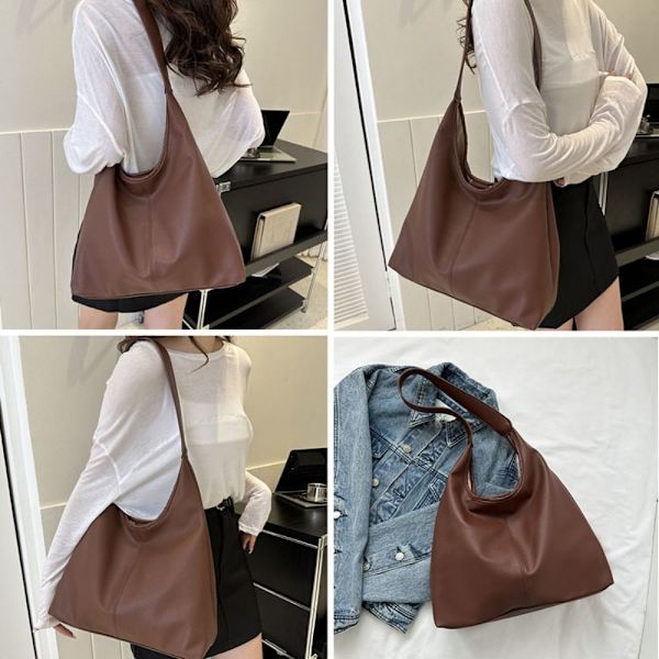 Axelväskor Dam Handväska KHAKI khaki