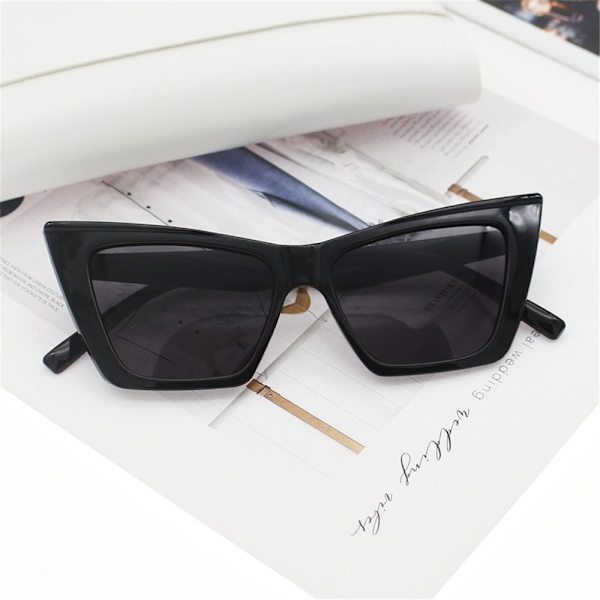 Cat Eye Solbriller Firkantede Solbriller SORT LEOPARD SORT Black Leopard