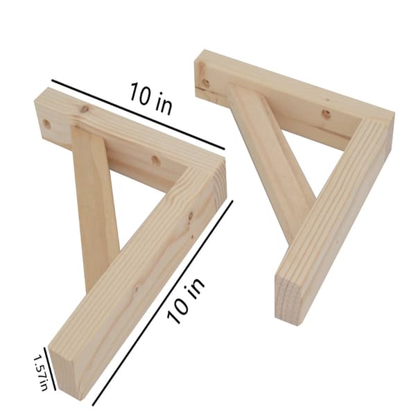 4 Pak Hyldebeslag L Beslag Sconce Bracket