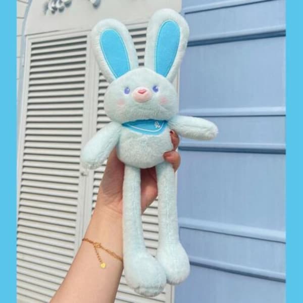 Bunny Toy Rabbit Nyckelring BLÅ Blue