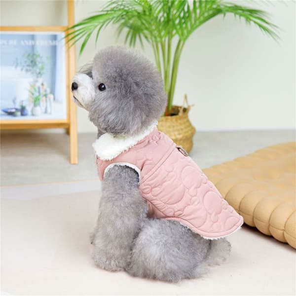 Bomullsvest Høst- og vinterhundeklær ROSA M Pink M