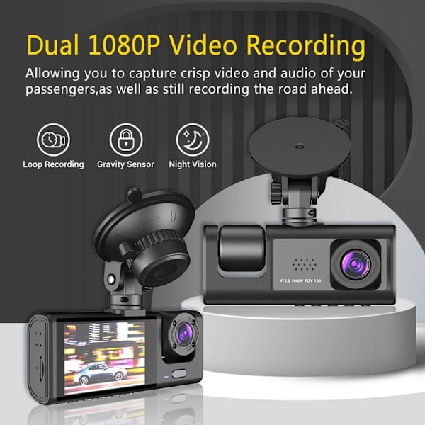 Bil Dash Cam Bil DVR Recorder Kamera Videokamera