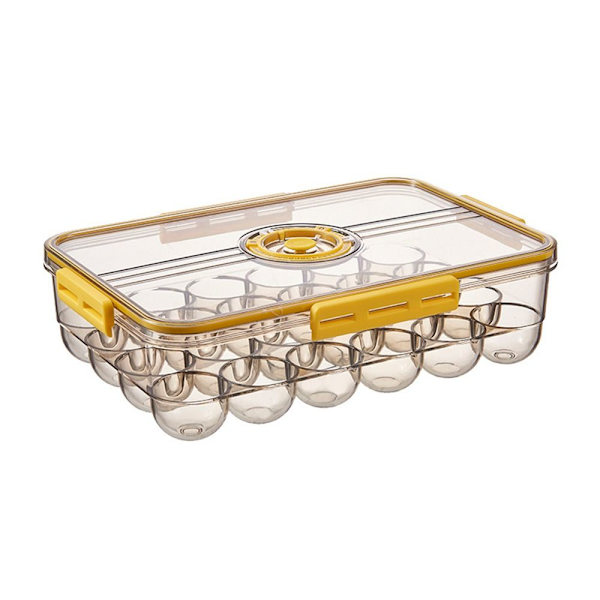 Munan säilytyslaatikko Jääkaappisäiliö KELTAINEN 32,5X22,5X9cm Yellow 32.5x22.5x9cm