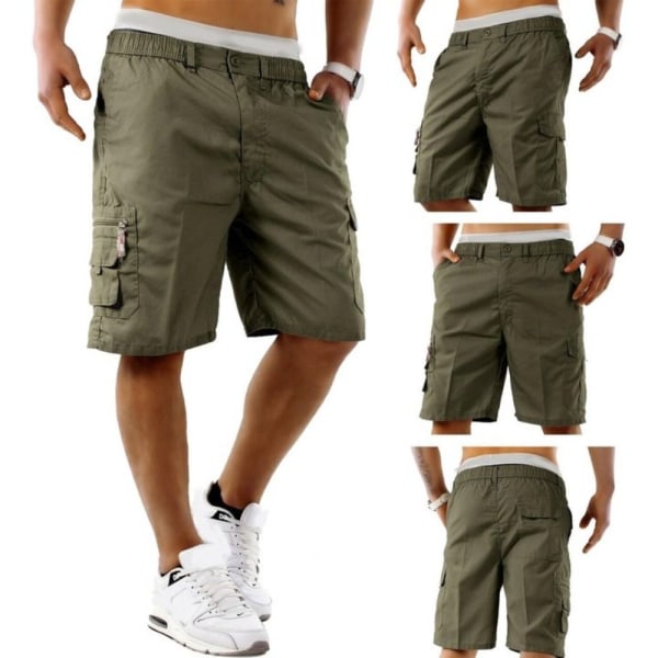 Shorts Slim Pants ARMY GREEN M army green M