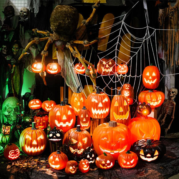 Halloween Græskarlygte Græskar Dekorationer E E E