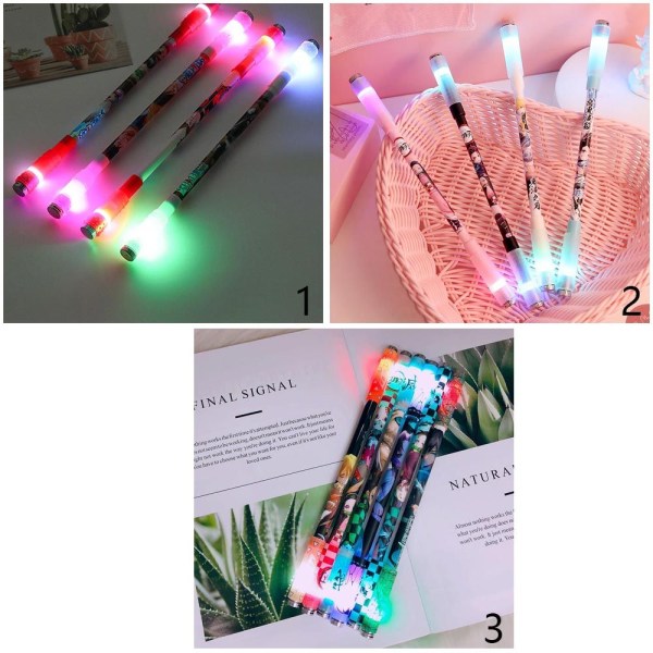 Roterande spelpenna LED Light Turn Pen 3