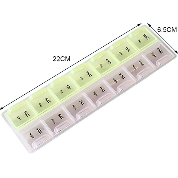 7Days Pill Box Weekly Medicine Container 2 2 2