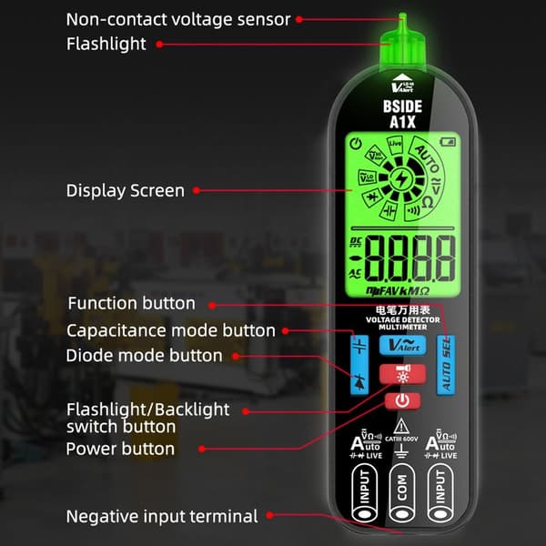 Digitalt multimeter bruddpunktmåler A1X A1X A1X