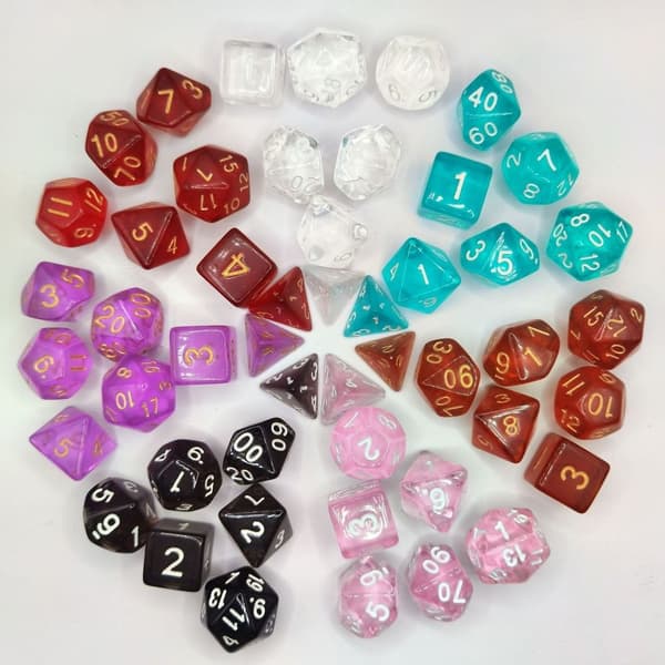 7 stk/sæt DND-terninger Polyhedriske terninger STYLE 7 STYLE 7 Style 7