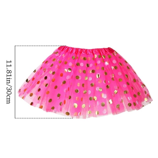 Tutu Kjol Dance Pettiskirt RÖD Red