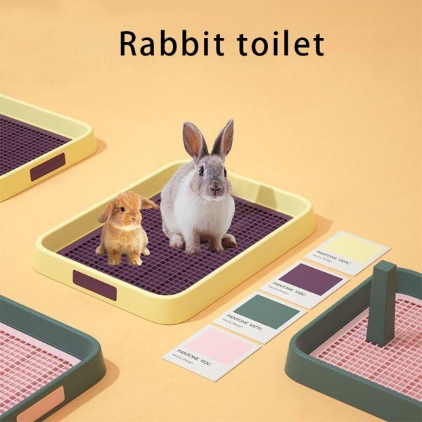 Små kæledyrsartikler Toilet Kanin kattebakke BLÅ L blue L