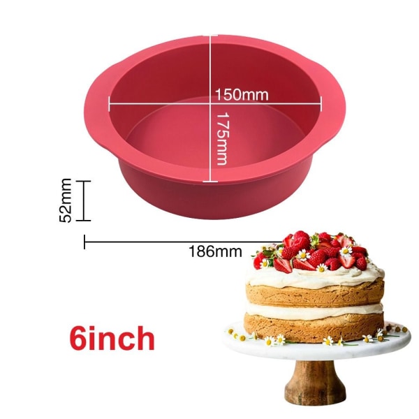 Rund silikonform kakeform 4INCH 4inch