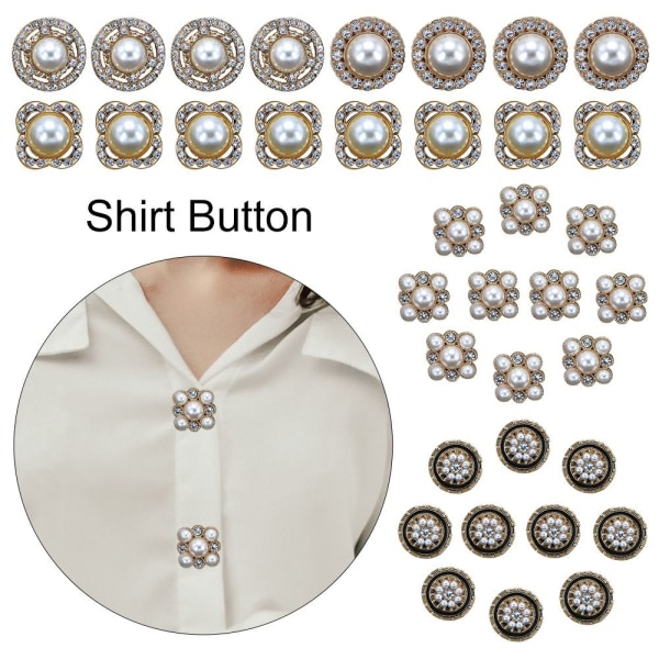 Brocher Pins Rhinestone Button 18MMB B 18MMB